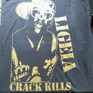 Legeia “crack kills” flava flav 2X Tshirt!